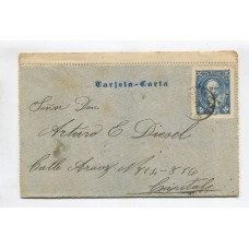 ARGENTINA ENTERO POSTAL GJ CAP-02 CARTA KIDD USADA U$ 25